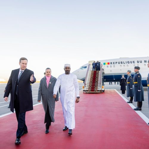 3ème Sommet Russie-Afrique :  Le Président Assimi GOÏTA  est arrivé à Moscou