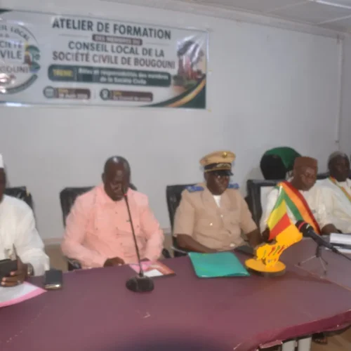 Bougouni : Atelier de formation de renforcement de capacité des membres du bureau du conseil local de la société civile