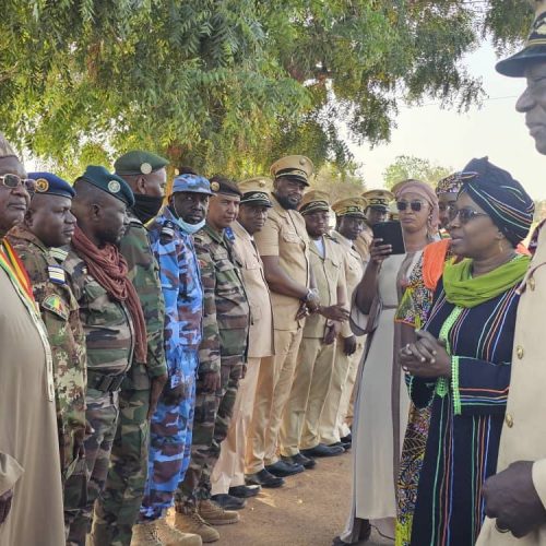Bandiagara : Visite de prospection de Diarra Djeneba Sanogo, Ministre de la Promotion de la Femme, de l&rsquo;Enfant et de la Famille