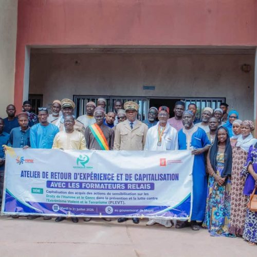 Prévention de l’extrémisme violent à Mopti : Les formateurs-relais renforcés dans la capitalisation des acquis et expériences locales
