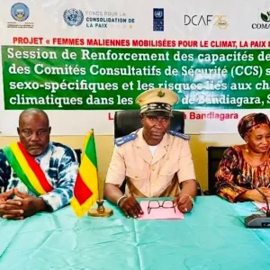 Région de Bandiagara :  Les membres du Comité Consultatif de Sécurité renforcent leurs capacités sur les risques liés aux changements climatiques