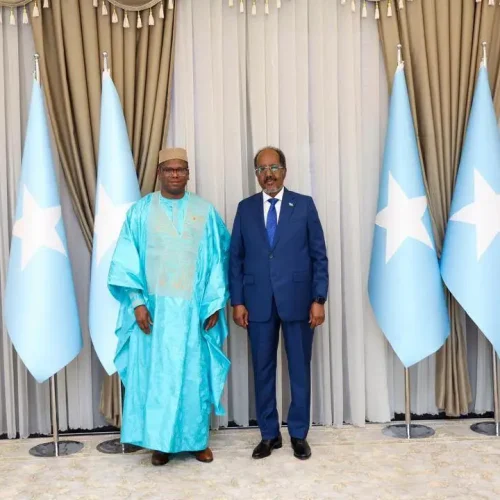 Diplomatie : SEM Madou DIALLO présente sa lettre de créance au Président de la République Fédérale de Somalie