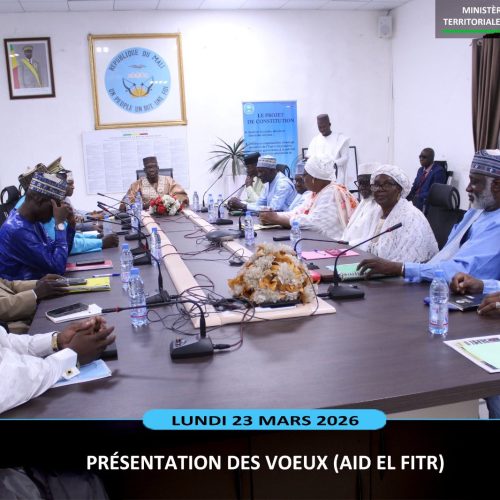 Vœux d’Aïd El Fitr au Ministère de l’Administration territoriale : Le Général de Brigade Issa Ousmane COULIBALY exhorte les cadres à maintenir la dynamique afin de mieux répondre aux attentes des citoyens