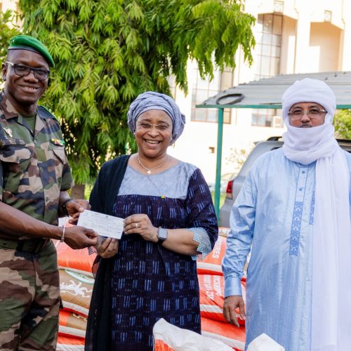Attaques Terroristes du 25 Avril 2026  – Solidarité agissante aux victimes : 20 millions FCFA et 30 tonnes de riz offerts aux victimes