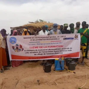 Formation Professionnelle et Apprentissage : Le FAFPA renforce les capacités des producteurs de Taoussa en traitement phytosanitaire