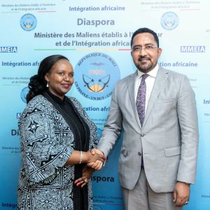 Coopération Mali – PNUD : La Représentante résidente du Programme des Nations unies pour le développement au Mali prend contact avec le ministre Mossa Ag ATTAHER
