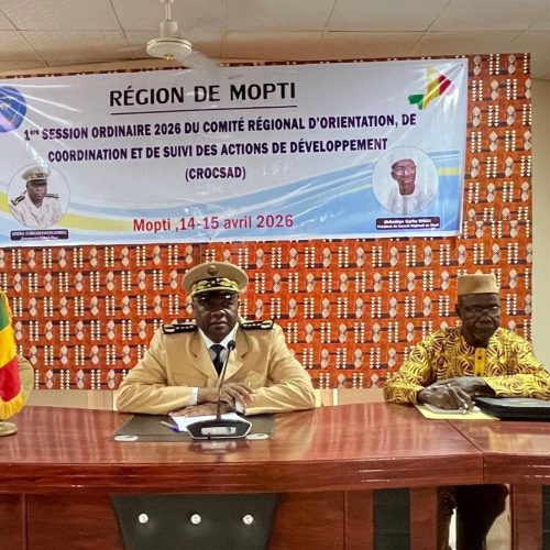 Première session ordinaire 2026 du CROCSAD : Le Gouvernorat de Mopti mobilise les acteurs de la décentralisation