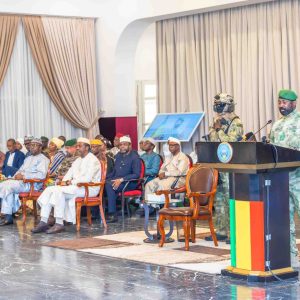 Présentation des vœux de Nouvel An de la presse au Président de la Transition