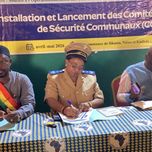 Sikasso : Installation du Comité Consultatif de Sécurité Communal pour une gouvernance participative