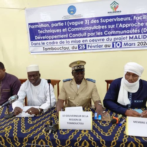 Tombouctou : Fin de formation des superviseurs et facilitateurs communautaires sur le Développement Conduit par les Communautés (DCC)